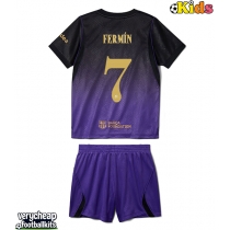 Barcelona Fermin Lopez #7 Replica Away Minikit 2026-27 Short Sleeve (+ pants)